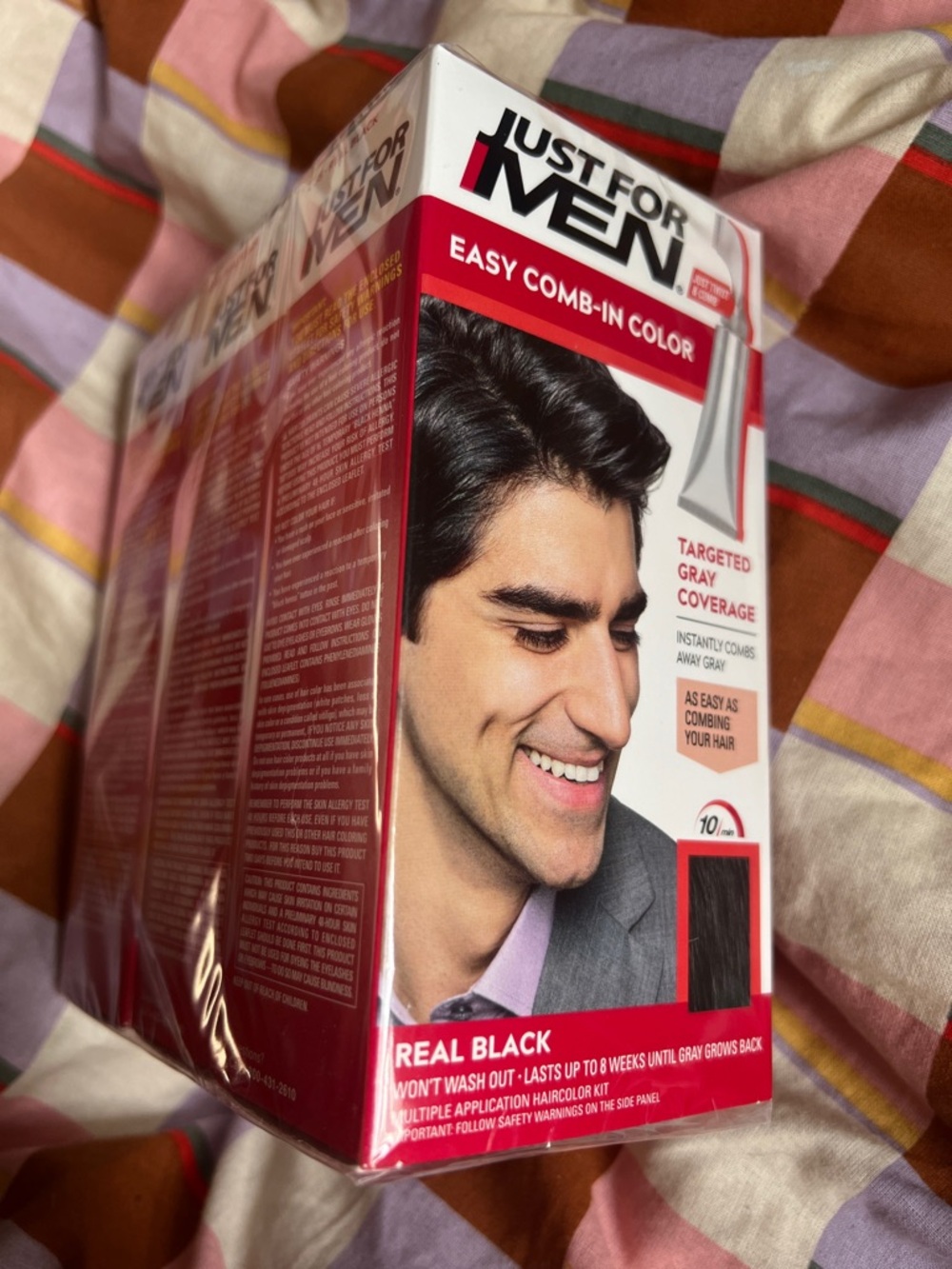 Just For Men - Easy Comb-In Color - Real Black 3 boxes
